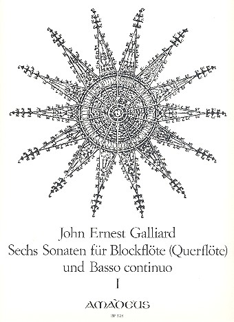 6 Sonaten Band 1 (Nr.1-3)  für Blockflöte und Bc  