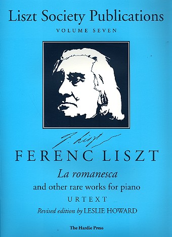 Liszt Society Publications vol.7  La romanesca and other rare works  