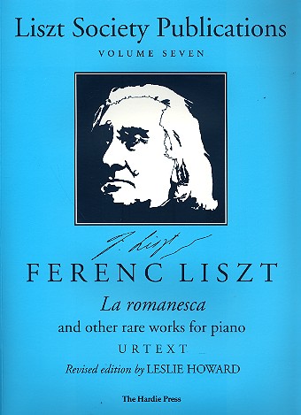 Liszt Society Publications vol.7&nbsp;&nbsp;La romanesca and other rare works&nbsp;&nbsp;