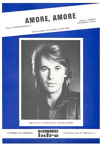 Amore, Amore: Einzelausgabe  Gesang und Klavier  