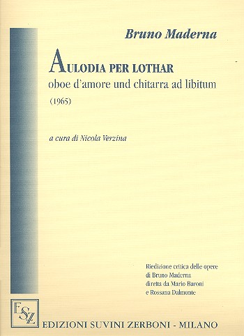 Aulodia per Lothar  per oboe d'amore e chitarra ad lib.  partitura