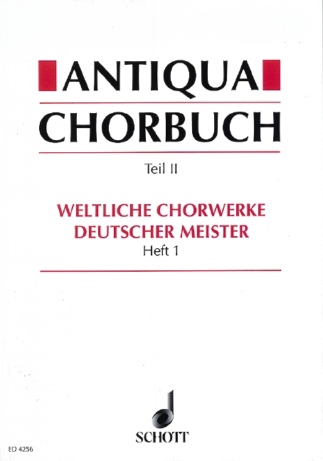 Antiqua Chorbuch Teil 2 Band 1&nbsp;&nbsp;für gem Chor a cappella&nbsp;&nbsp;Partitur