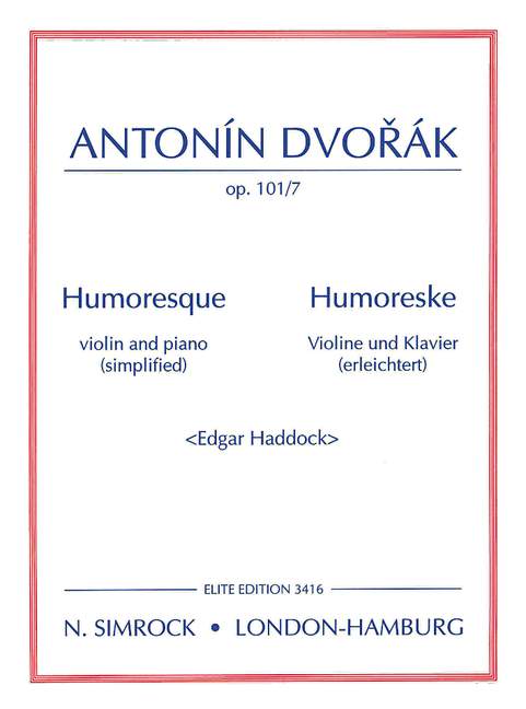Humoreske op.101,7  für Violine und Klavier  