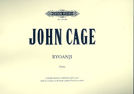 Ryoanji  for oboe with perc. or orchestral ob. and ad lib with other pieces  Score