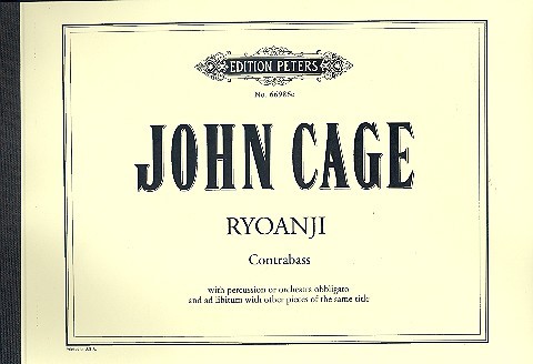 Ryoanji  for bass with perc. or orchestral ob. and ad lib with other pieces  Score