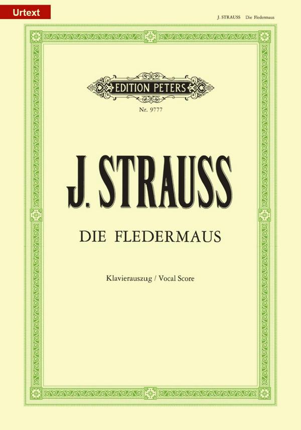Die Fledermaus&nbsp;&nbsp;&nbsp;&nbsp;Klavierauszug (dt)
