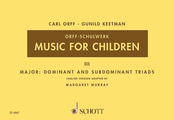 Music for Children vol.3 - major dominant and subdominant triads&nbsp;&nbsp;für 4 Blockflöten (SATB)&nbsp;&nbsp;score