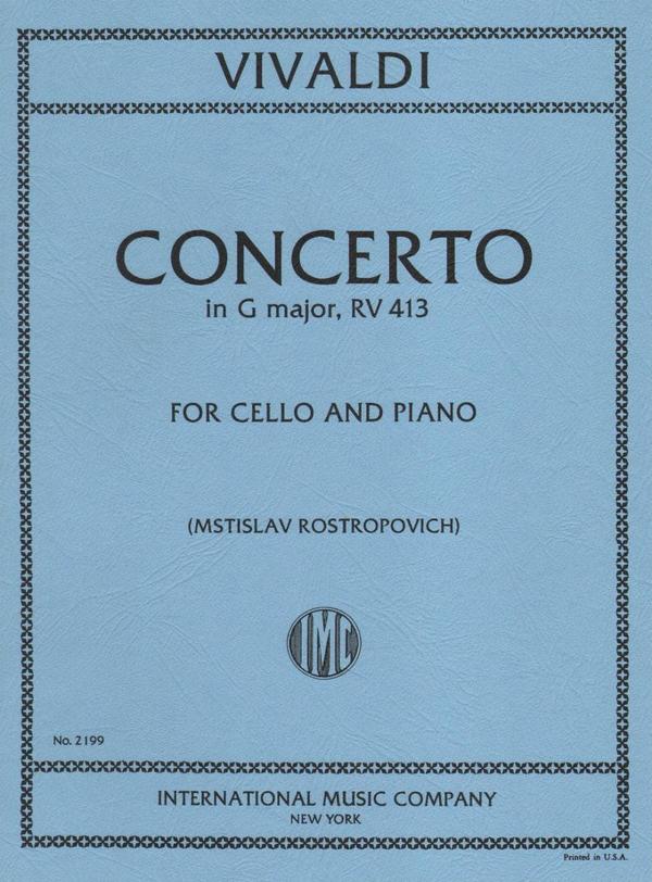 Concerto G major FIII:12&nbsp;&nbsp;for cello and piano&nbsp;&nbsp;