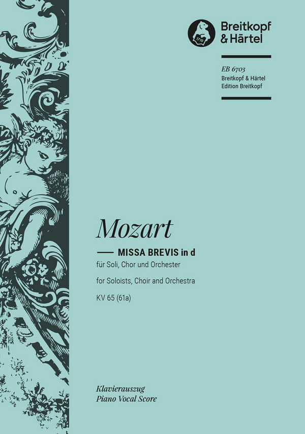 Missa brevis d-Moll KV65&nbsp;&nbsp;für Chor und Orchester&nbsp;&nbsp;Klavierauszug