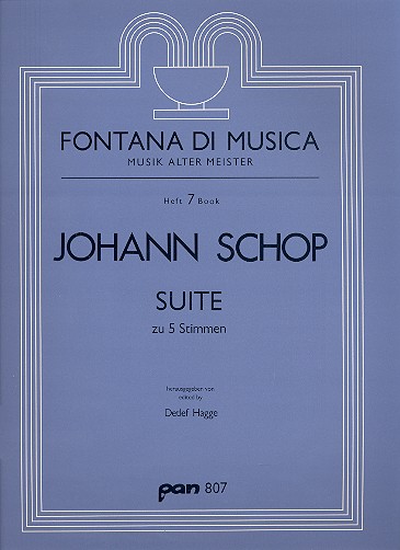 Suite   zu 5 Stimmen mit Orgel (Cembalo/Laute) ad lib.  Partitur und Stimmen