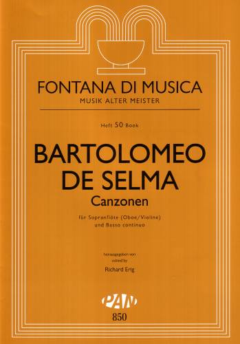 Canzonen  für Sopranflöte (Oboe/Violine) und Bc  
