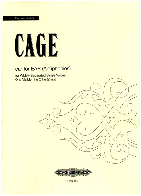 Ear for Ear - Antiphonies  for widely separated single voices (one visible, the other's) not)  score