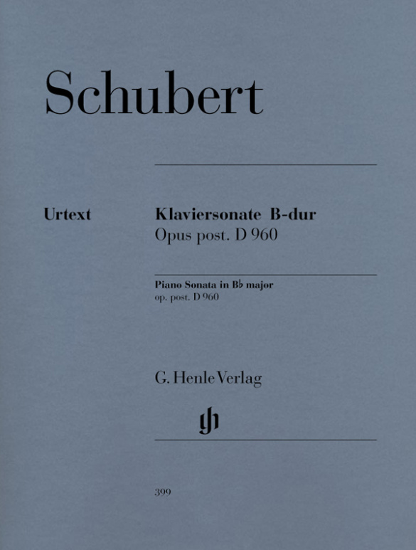 Sonate B-Dur D960&nbsp;&nbsp;für Klavier&nbsp;&nbsp;
