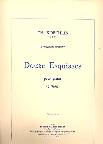12 esquisses op.41 vol.2   pour piano  