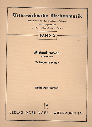 Te Deum D-Dur für gem Chor und&nbsp;&nbsp;Orchester&nbsp;&nbsp;17 Stimmen