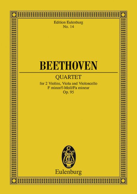 Streichquartett f-Moll op.95&nbsp;&nbsp;für Streichquartett&nbsp;&nbsp;Studienpartitur