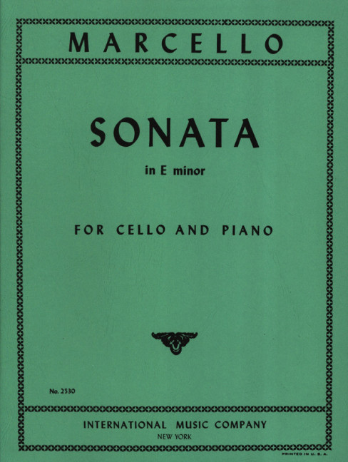 Sonata e minor&nbsp;&nbsp;for violoncello and piano&nbsp;&nbsp;