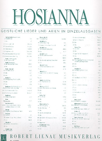 Agnus Dei  für Mezzosopran und Klavier  