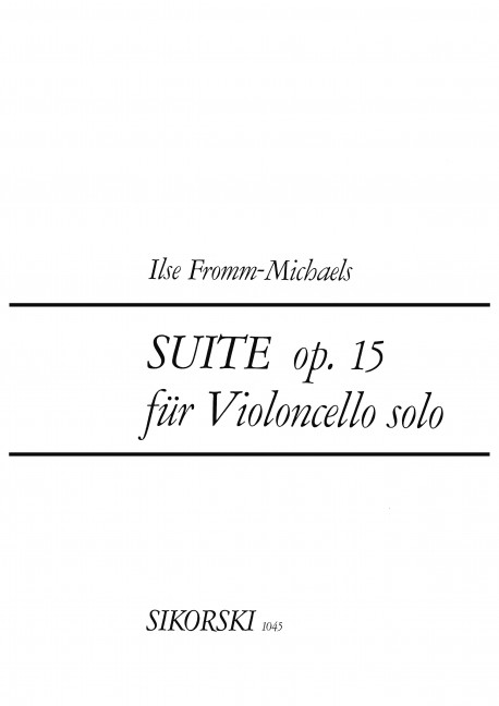 Suite op.15 für Violoncello&nbsp;&nbsp;&nbsp;&nbsp;