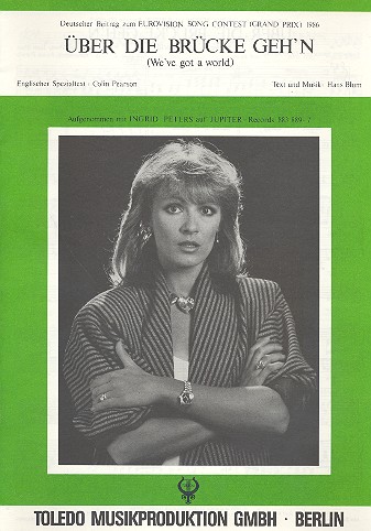 Über die Brücke gehn:&nbsp;&nbsp;Einzelausgabe Gesang und Klavier&nbsp;&nbsp;