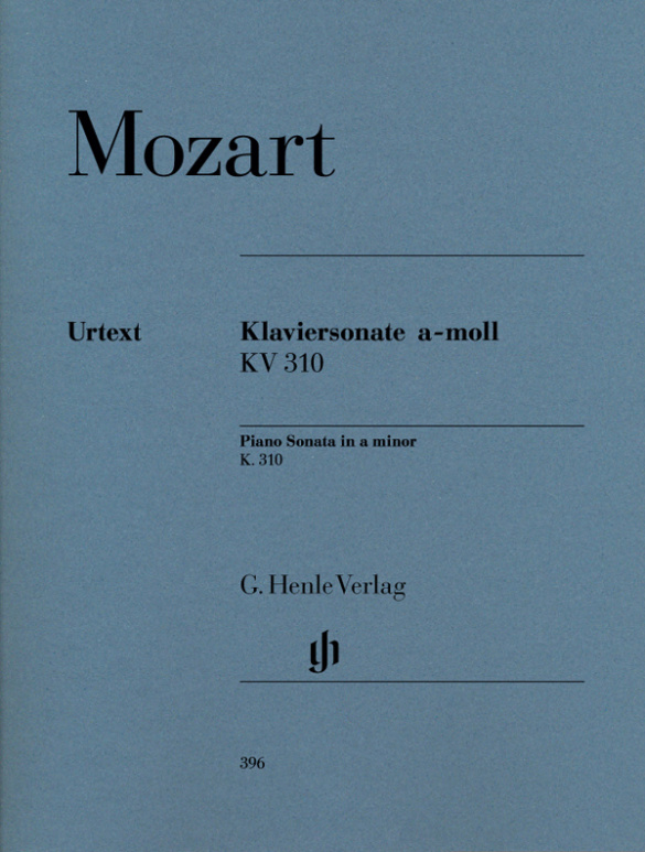 Sonate a-Moll KV310&nbsp;&nbsp;für Klavier&nbsp;&nbsp;