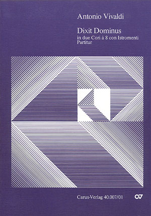 Dixit Dominus RV594 für Soli (SSATB),&nbsp;&nbsp;Chor (SSAATTBB) und 2 Orchester&nbsp;&nbsp;Partitur (la)