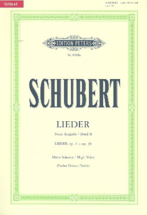 Lieder Band 2&nbsp;&nbsp;für hohe Singstimme und Klavier&nbsp;&nbsp;