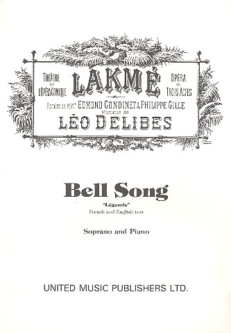 Bell song - Air de Lakmé No.10  for soprano and piano (en/fr)  