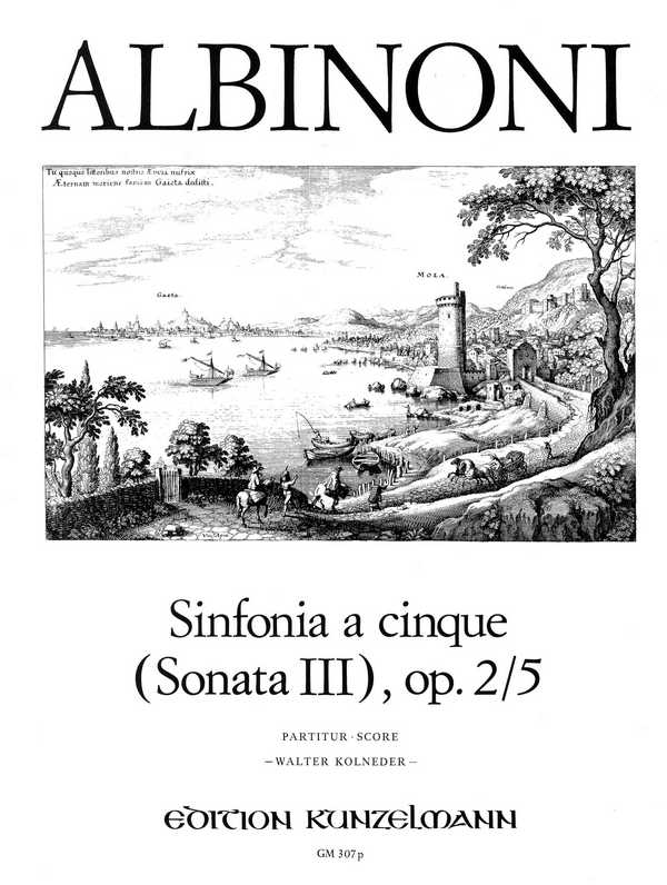 Sinfonia a cinque D-Dur op.2,5 (Sonate Nr.3)&nbsp;&nbsp;für Streichorchester&nbsp;&nbsp;Partitur