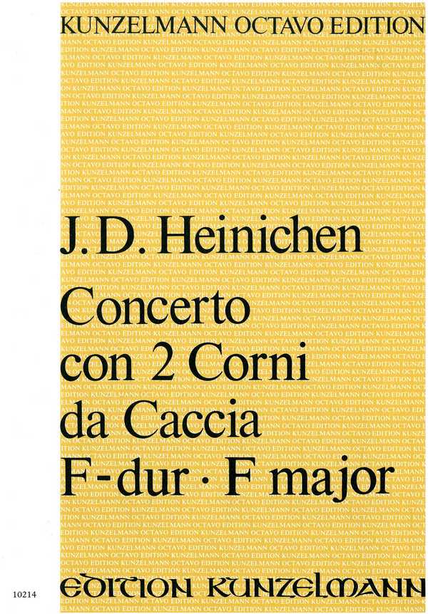 Concerto F-Dur  für 2 Corni da caccia und Streicher  Partitur