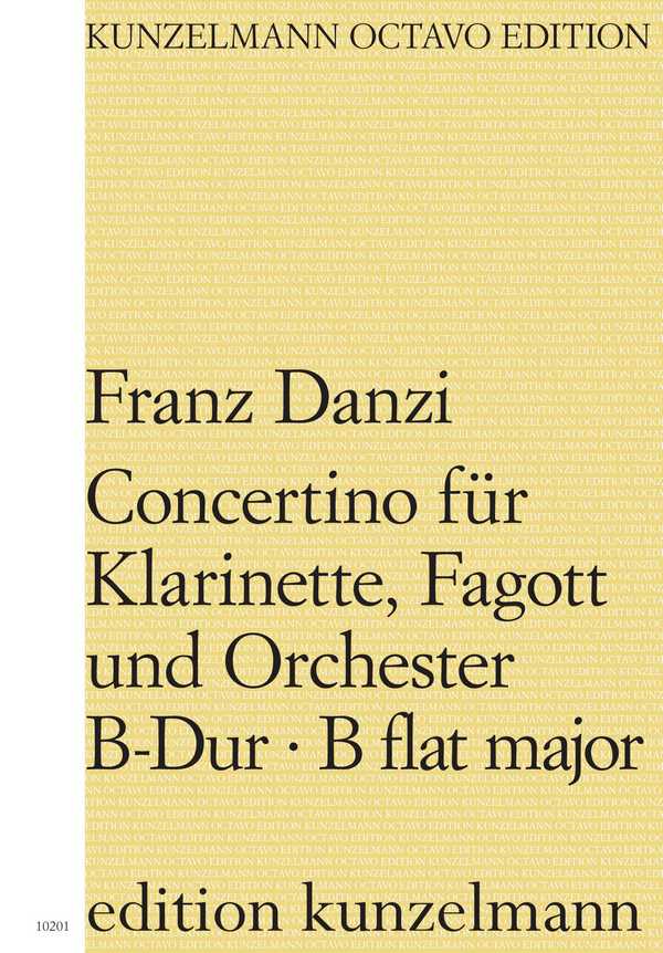 Concertino B-Dur op.47  für Klarinette, Fagott und Orchester  Partitur