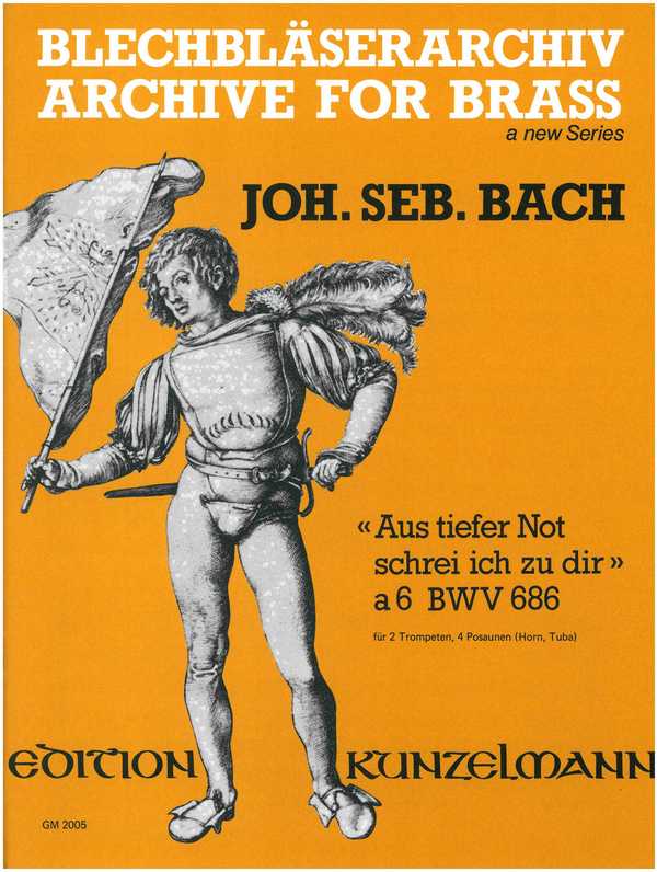 Aus tiefer Not schrei ich zu dir BWV686&nbsp;&nbsp;für Blechbläserensemble&nbsp;&nbsp;Partitur und 9 Stimmen
