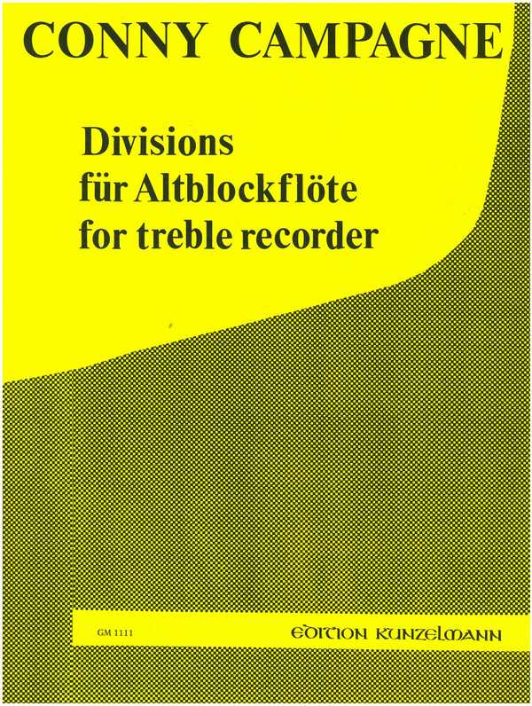 Divisions&nbsp;&nbsp;für Altblockflöte&nbsp;&nbsp;