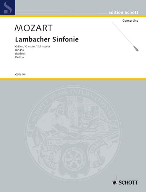 Sinfonie G-Dur KV45a&nbsp;&nbsp;für Orchester&nbsp;&nbsp;Partitur