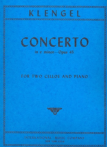 Concerto op.45 e minor  for 2 violoncellos and piano  