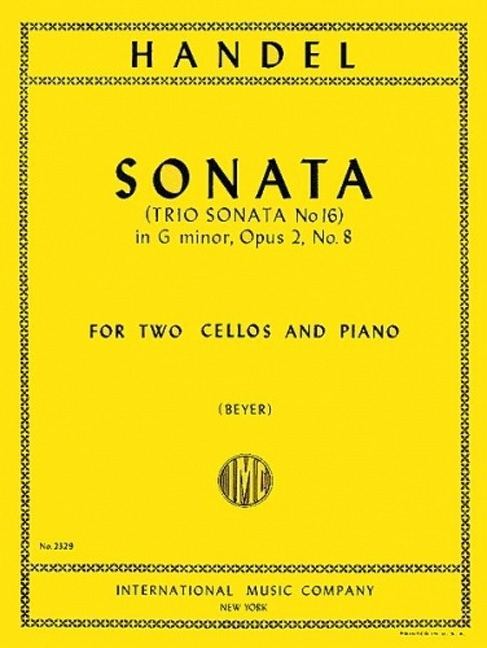 Sonata g minor op.2,8&nbsp;&nbsp;for 2 celli and piano&nbsp;&nbsp;