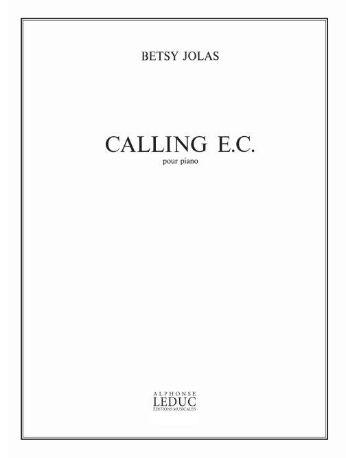 Calling E.C. 1982  pour piano  