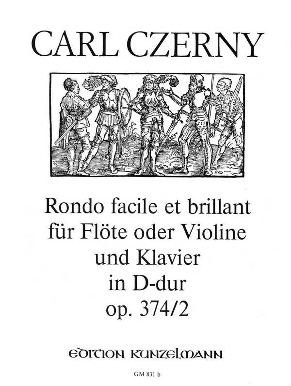 Rondo facile et brillant op.374,2&nbsp;&nbsp;für Flöte (Violine) und Klavier&nbsp;&nbsp;