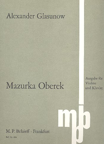 Mazurka Oberek für Violine und Orchester&nbsp;&nbsp;für Violine und Klavier&nbsp;&nbsp;