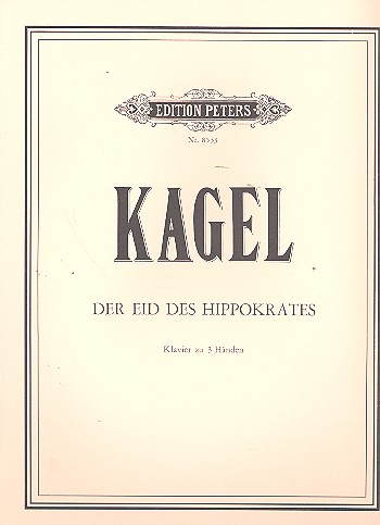 Der Eid des Hippokrates&nbsp;&nbsp;für Klavier zu 3 Händen&nbsp;&nbsp;