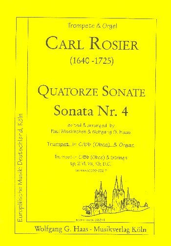 Sonate Nr.4  für Trompete (Oboe) und Orgel  