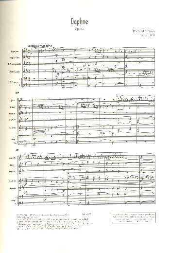Daphne op.82&nbsp;&nbsp;&nbsp;&nbsp;Studienpartitur
