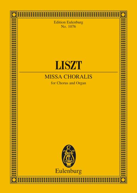 Missa choralis&nbsp;&nbsp;für gem Chor und Orgel&nbsp;&nbsp;Studienpartitur