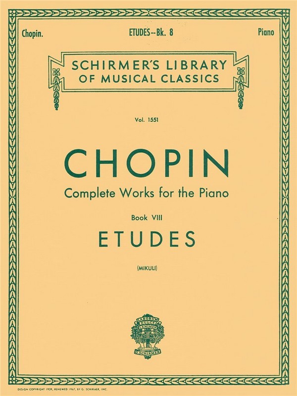 Etudes  for piano  