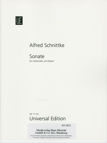 Sonate&nbsp;&nbsp;für Violoncello und Klavier&nbsp;&nbsp;