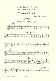 Turmbläser-Messe  für gem Chor, Gemeinde und Bläser (Orgel)  Harmoniestimmen