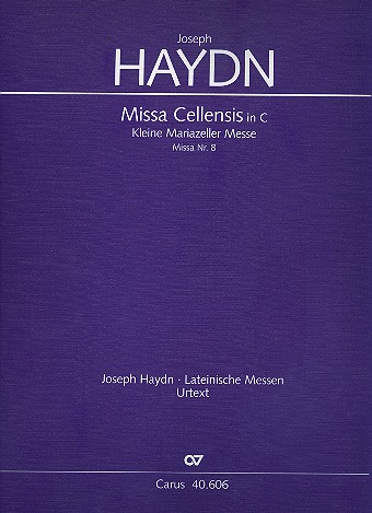 Missa cellensis C-Dur Hob.XXII:8&nbsp;&nbsp;für Soli, gem Chor und Orchester&nbsp;&nbsp;Partitur (la)