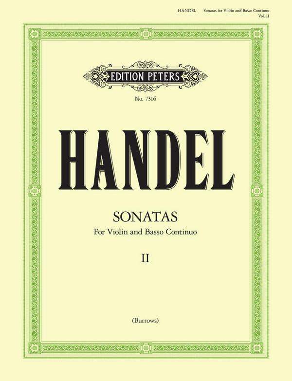 Sonatas vol.2&nbsp;&nbsp;for violin and bc&nbsp;&nbsp;