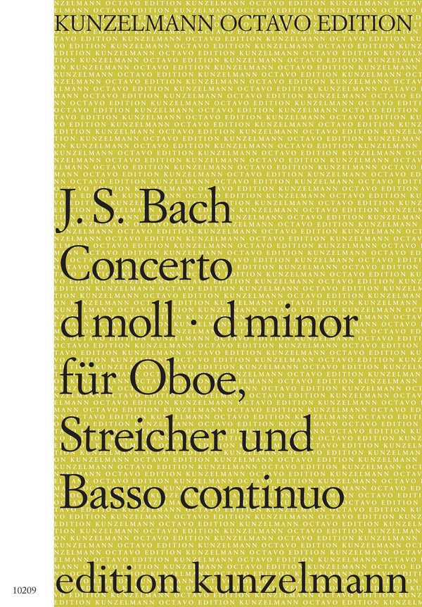 Concerto d-Moll&nbsp;&nbsp;für Oboe, Streicher und Bc&nbsp;&nbsp;Partitur (= Cembalo)