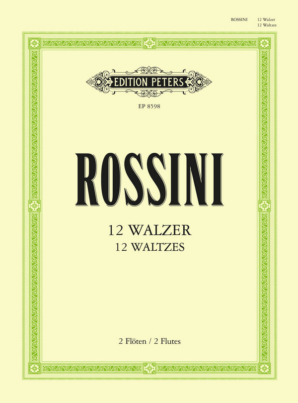 12 Walzer  für 2 Flöten  Spielpartitur